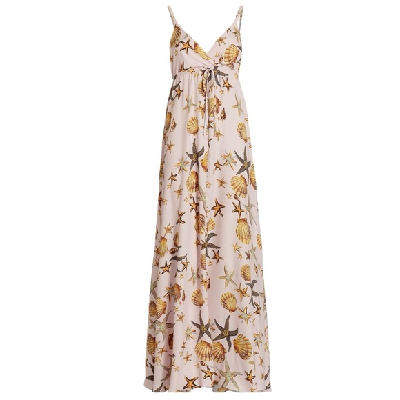 NWOT L’Agence Sachi Shell print maxi dress - Picture 3 of 9